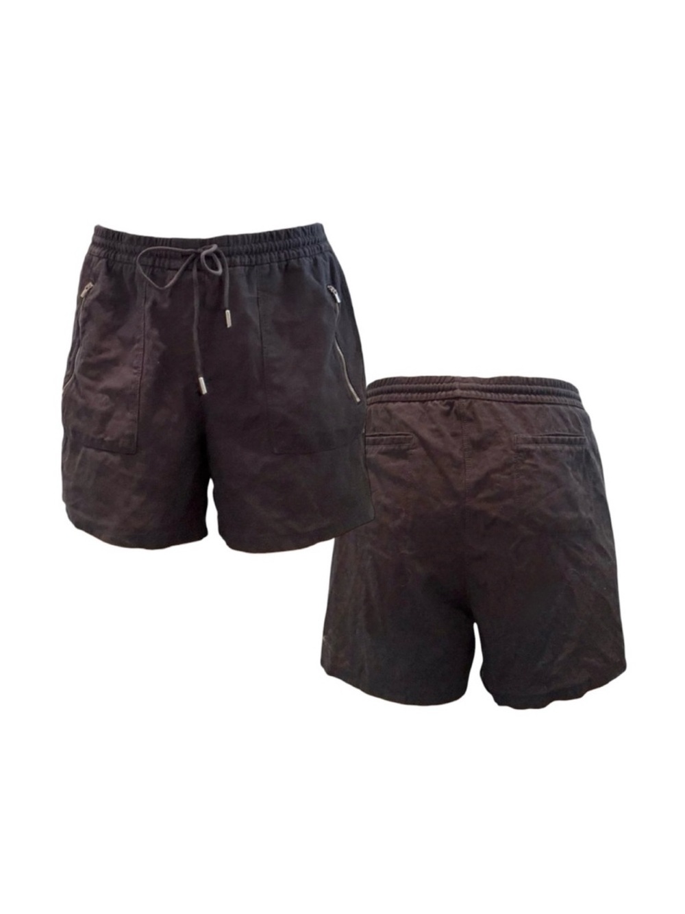 Casual Navy Drawstring Shorts